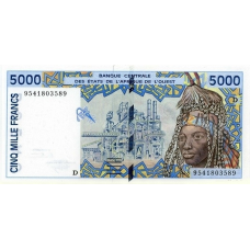 P413Dc Mali - 5000 Francs Year 1995